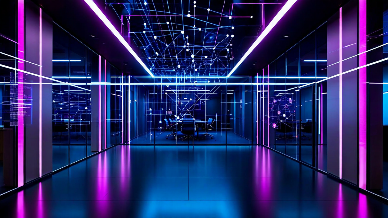 Abstract neural network representing Neuron Factory's deep-tech investment philosophy